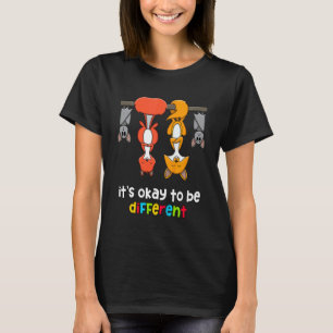 Kinder Es ist okay anders zu sein Autistische Jung T-Shirt