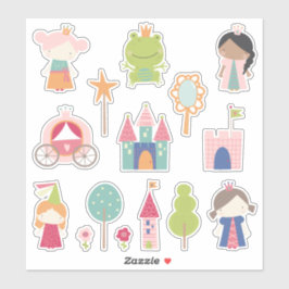 Kinder Fairytale Princesses Aufkleber