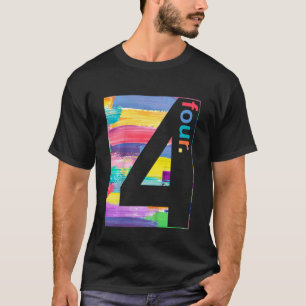Kinder Farbe Nummer 4 Vierter Geburtstag Jungen G T-Shirt
