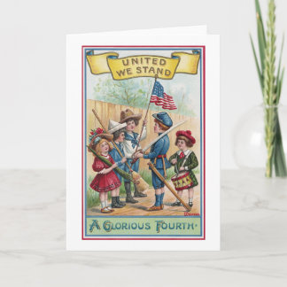 Kinder feiern das Viertel Karte