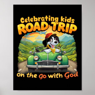 Kinder feiern Road Trip On The Go With God Vbs Poster