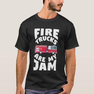 Kinder Feuerwehrautos Feuerwehrfahrzeuge Feuerwehr T-Shirt