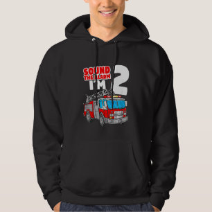 Kinder Feuerwehrfahrzeug 2 Jahre alter Feuerwehrma Hoodie