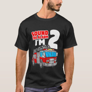 Kinder Feuerwehrfahrzeug 2 Jahre alter Feuerwehrma T-Shirt