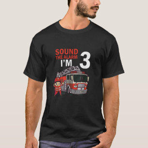 Kinder Feuerwehrfahrzeug 3 Jahre alter Feuerwehrma T-Shirt