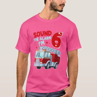 Kinder Feuerwehrfahrzeug 6 Jahre alter Feuerwehrma T-Shirt