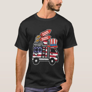 Kinder Feuerwehrhaken am 4. Juli Feuerwehr T-Shirt
