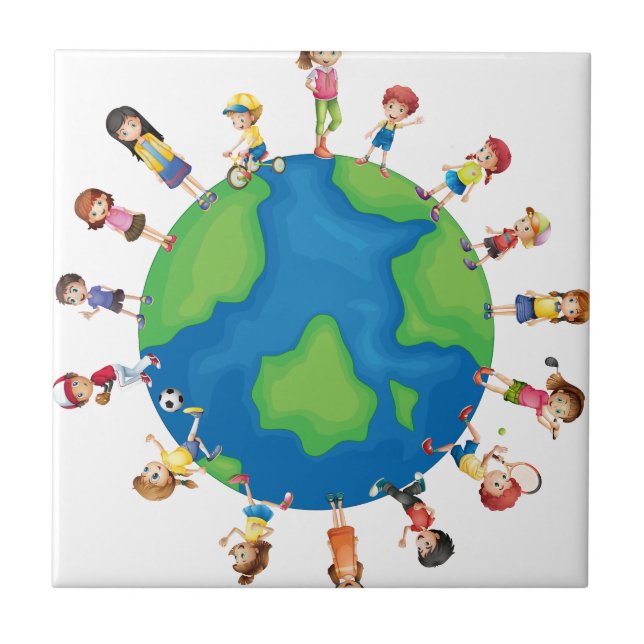 Kinder Fliese (Vorderseite)