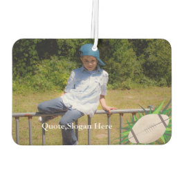 Kinder Foto Fußball Zitat Name Air Freshener Autolufterfrischer
