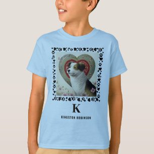 Kinder Foto Monogramm und Name Kinder Personalisie T-Shirt