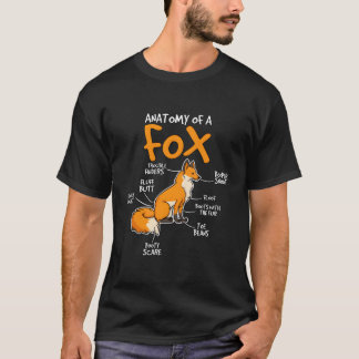 Kinder Fox Geschenk Fox Stuff Anatomie eines Fuchs T-Shirt
