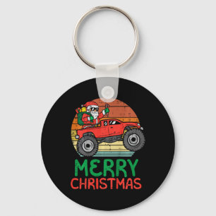 Kinder frohe Weihnachten Weihnachten Monster Truck Schlüsselanhänger