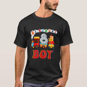 Kinder Funny 8th Birthday Train Boys Girls 8 Jahre T-Shirt