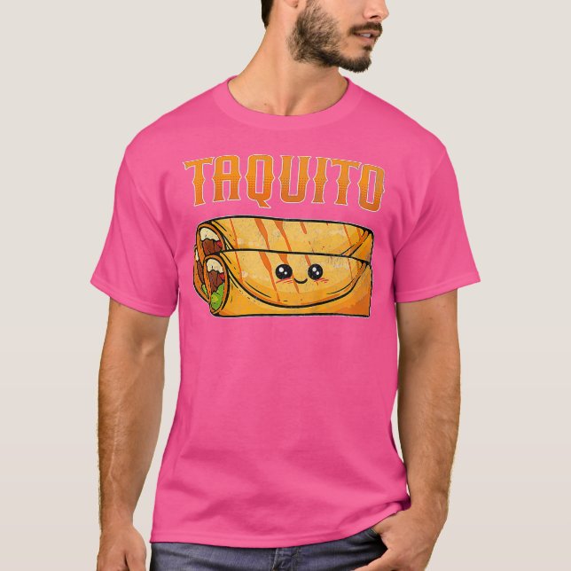 Kinder Funny Meican Taco Familie Taquito T-Shirt (Vorderseite)