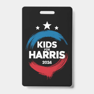 Kinder für Harris Präsident Kinder lieben Kamala H Ausweis