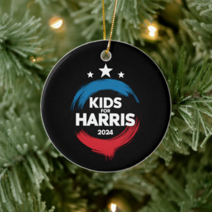 Kinder für Harris Präsident Kinder lieben Kamala H Keramik Ornament