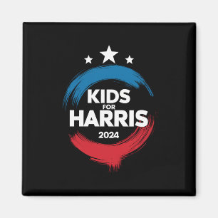 Kinder für Harris Präsident Kinder lieben Kamala H Magnet