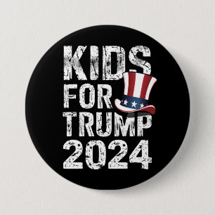Kinder für Trump USA Wahl 2024 Button