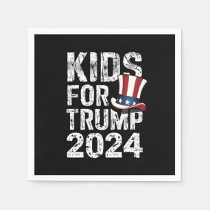 Kinder für Trump USA-Wahl 2024 Serviette