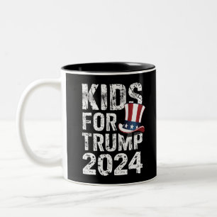 Kinder für Trump USA-Wahl 2024 Zweifarbige Tasse