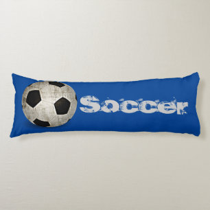 Kinder Fußball Ball Blue White Sport Seitenschläferkissen