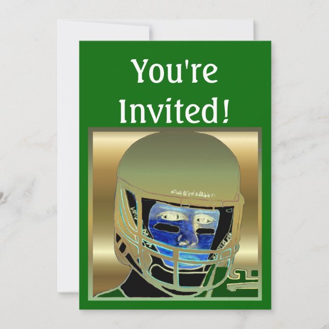 Kinder-Fußball Geburtstagsparty Einladungskarten (Vorderseite)