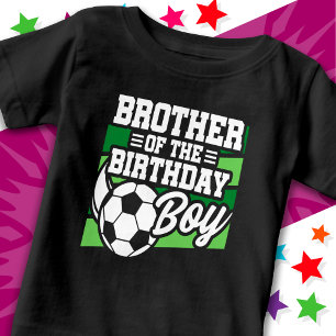 Kinder Fußball Party Bruder des Geburtstags Baby T-shirt