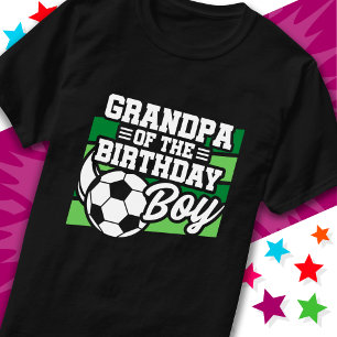 Kinder Fußball Party Großvater des Geburtstags T-Shirt
