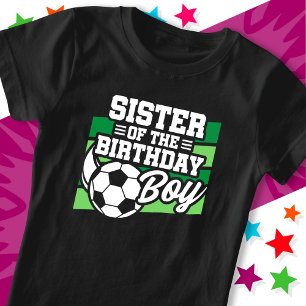 Kinder Fußball Party Schwester des Geburtstags Jun T-Shirt