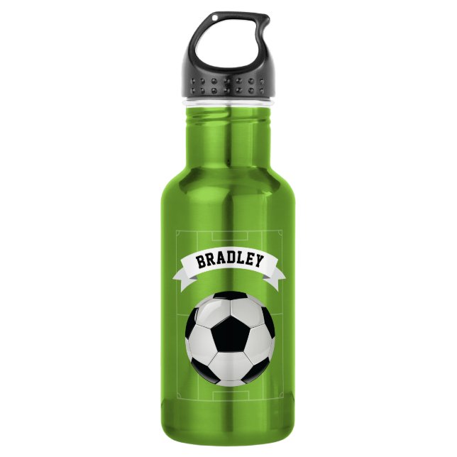 Kinder Fußball | PERSONALISIERT Trinkflasche (Vorderseite)