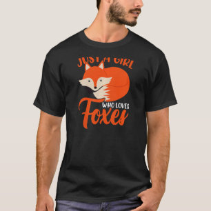 Kinder füttern nur ein Mädchen, das Lieben Füchse  T-Shirt