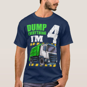 Kinder Garbage Truck 4. Geburtstag Junge 4 Jahre a T-Shirt