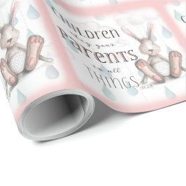 Kinder gehorchen ihren Eltern - Spalte 3:20 Geschenkpapier