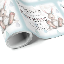 Kinder gehorchen ihren Eltern - Spalte 3:20 Geschenkpapier