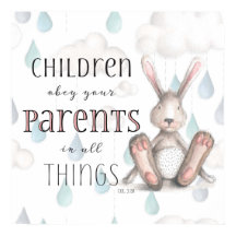 Kinder gehorchen ihren Eltern - Spalte 3:20