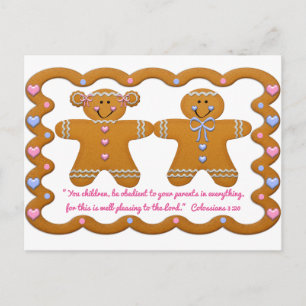 Kinder Gehorsam gegenüber der Kinderkriptur~Lebkuc Postkarte