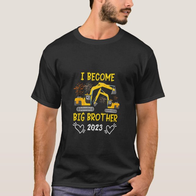 Kinder Geschwister Big Brother Bagger 2 T-Shirt (Vorderseite)