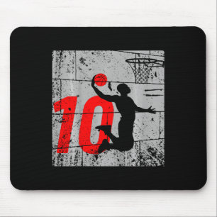 Kinder gestört 12 Jahre alt 12. Basketball Geburt Mousepad