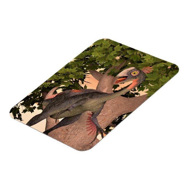 Kinder Gigantoraptor Dinosaurier Abenteuer Kunst Magnet (Linke Seite)