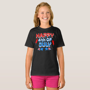 Kinder glücklich 4. Juli T-Shirt