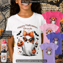 Kinder glücklich Halloween Ghouls