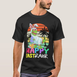 Kinder glücklich Ost T Rex Oster Bunny Dinosaur Eg T-Shirt