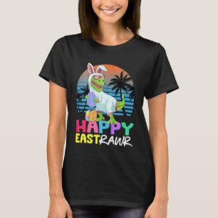 Kinder glücklich Ost T Rex Oster Bunny Dinosaur Eg T-Shirt