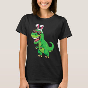 Kinder glücklich Osterfest Dinosaurier Bunny Ears T-Shirt