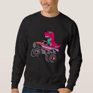 Kinder glücklich Ostern Trex Dino Monster LKWs Eie Sweatshirt