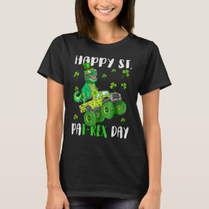 Kinder glücklich St Pat Trex Tag Dino St Patricks  T-Shirt