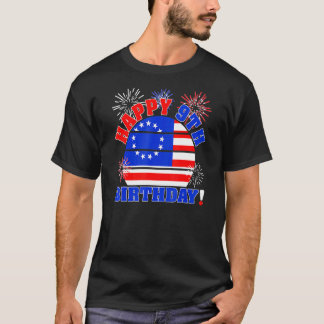 Kinder glücklicher 9. Geburtstag am 4. Juli Vintag T-Shirt