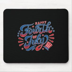 Kinder glücklicher Unabhängigkeitstag 4. Juli Kind Mousepad