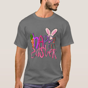Kinder glückliches Osterhasen mit sonnigen Ohren, T-Shirt