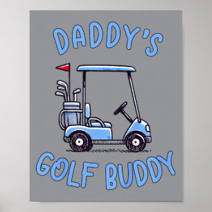 Kinder Golfer Vater Sohn Vaters Golf Junge Vaterta Poster